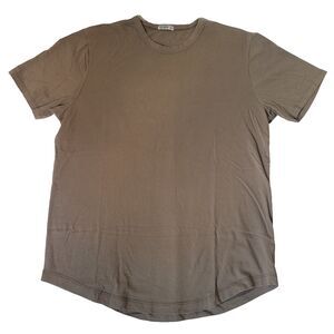 Buck Mason Men’s Medium Brown T Shirt Short Sleeve Made in USA Cotton